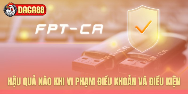 Hậu quả nào khi vi phạm điều khoản và điều kiện?